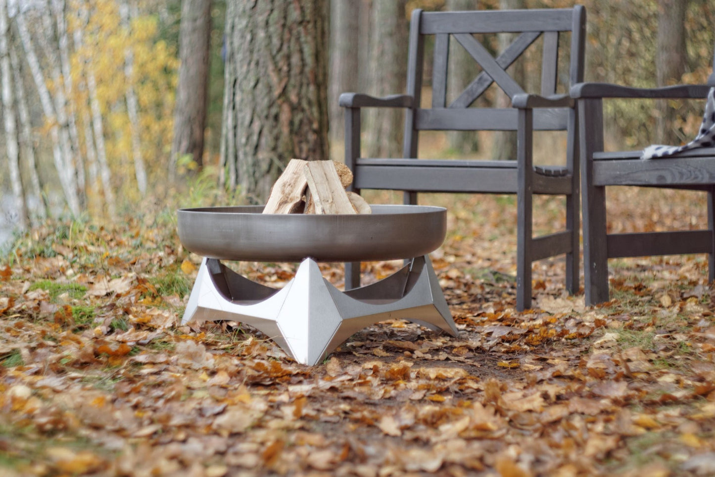 Arka bålpanne i rustende stål, diameter 63 cm