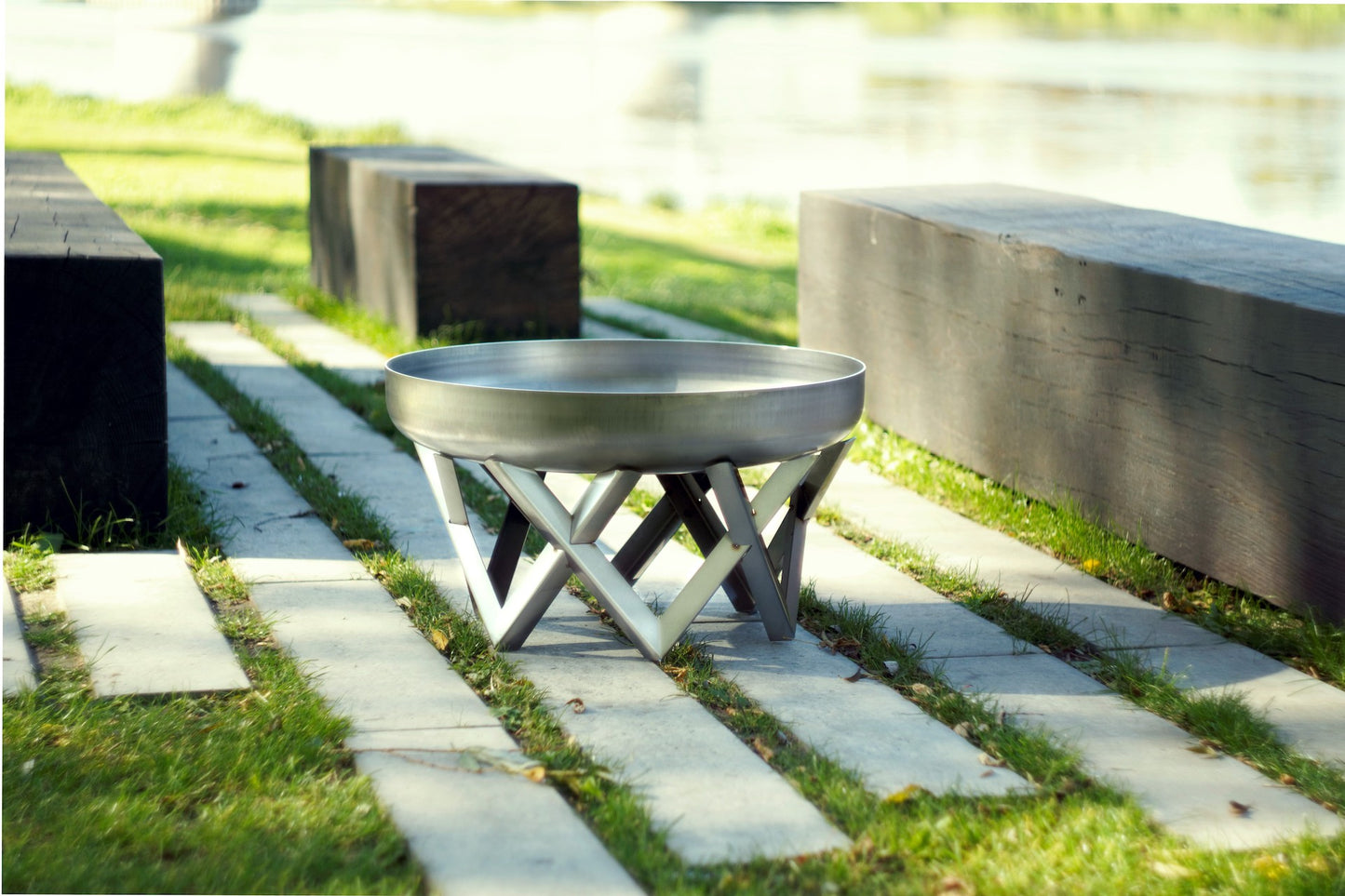 AWEN bålpanne i rustfritt stål, diameter 63 cm