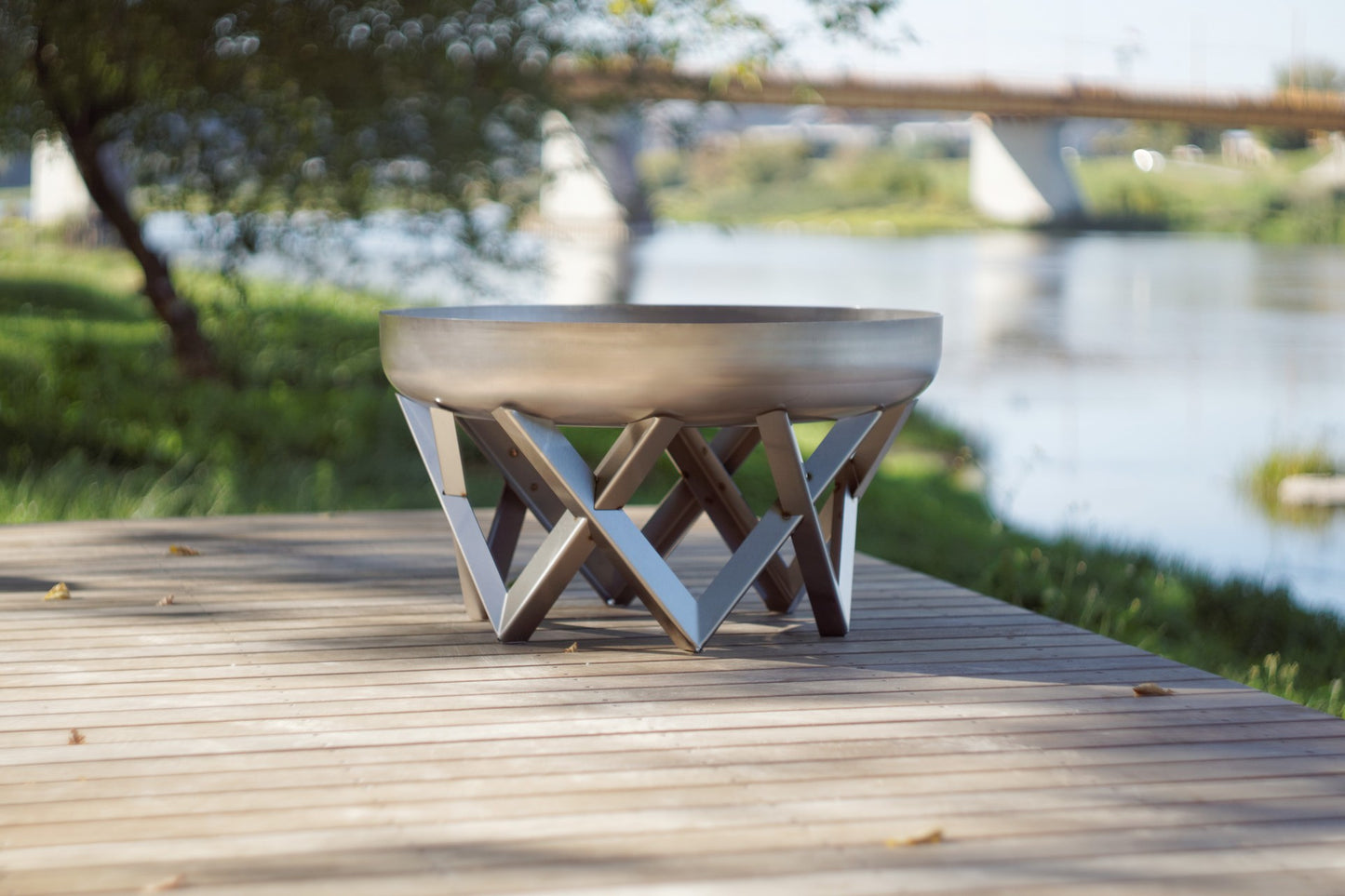 AWEN bålpanne i rustfritt stål, diameter 63 cm