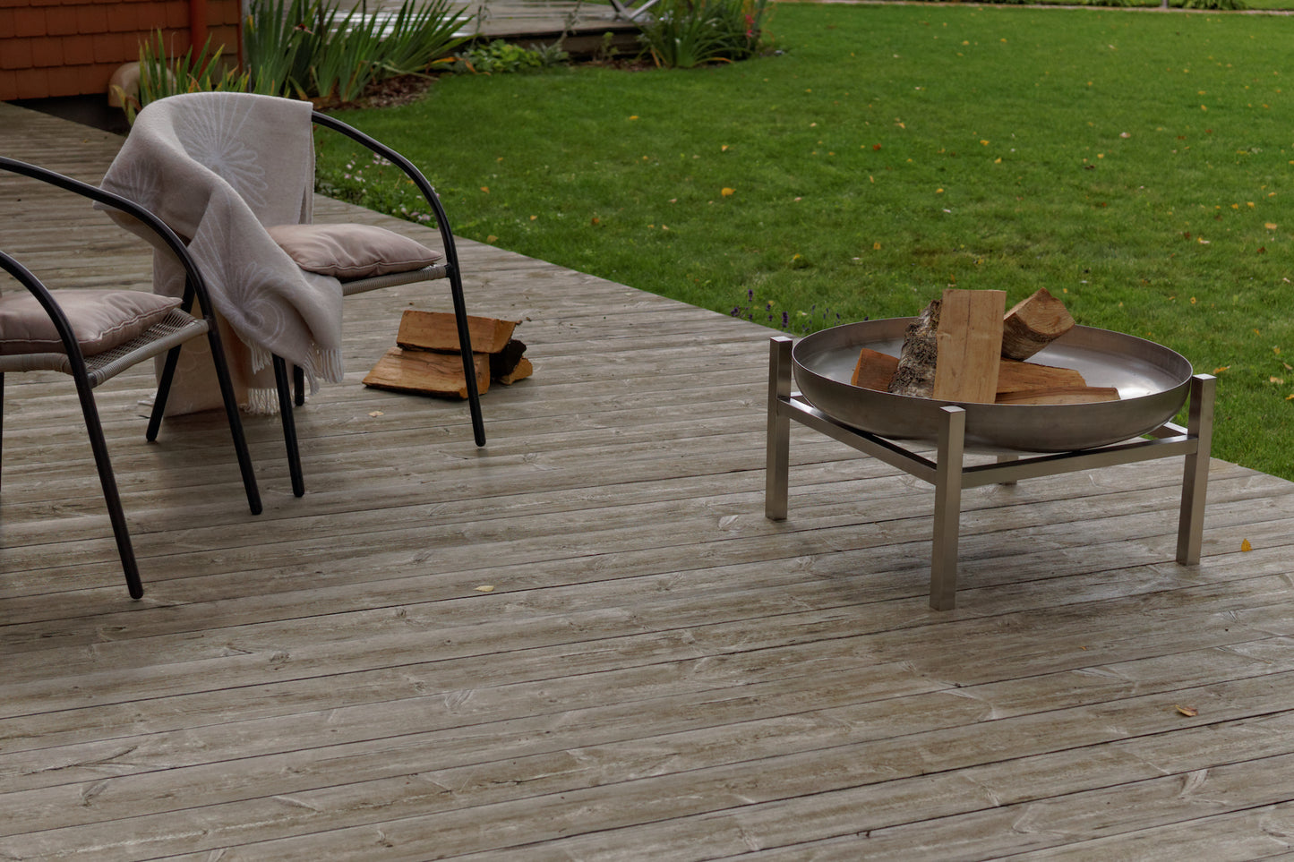 CRATE solid bålpanne, helt rustfritt, størrelse L