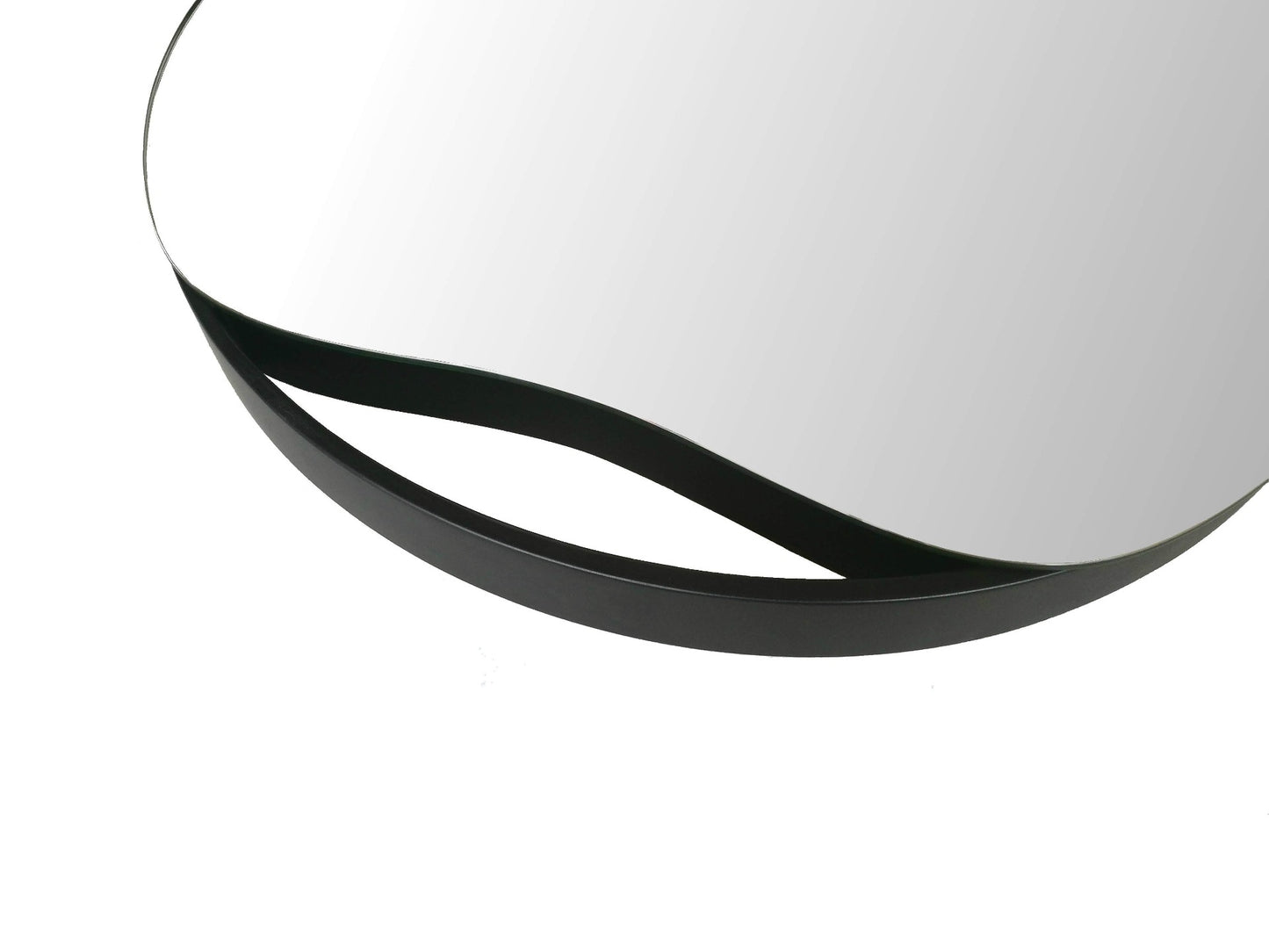 VANNPYTT veggspeil 50 cm (svart)