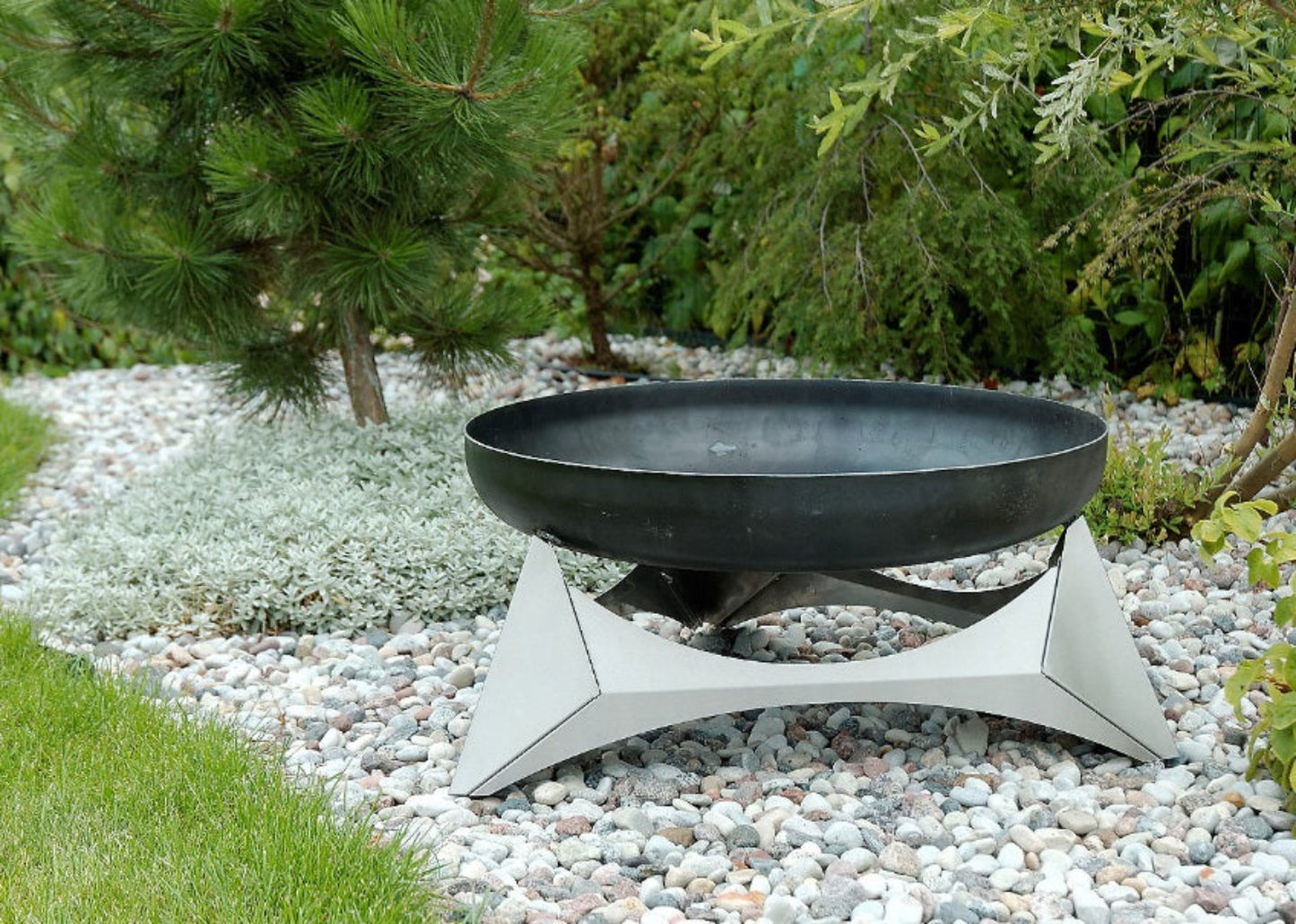 Arka bålpanne i rustende stål, diameter 63 cm