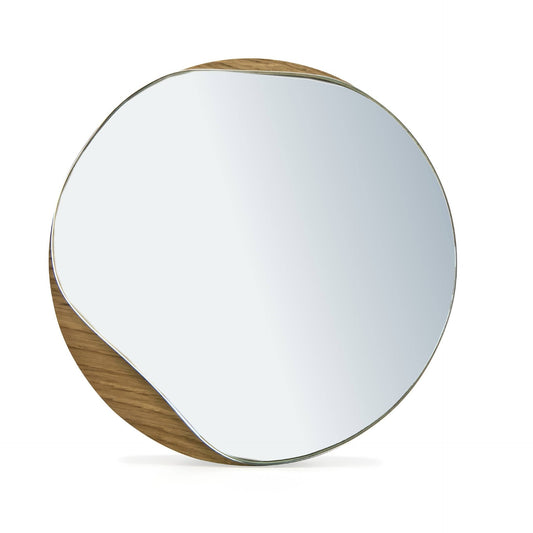 VANNPYTT bordspeil, eiketre. Diameter 17 cm