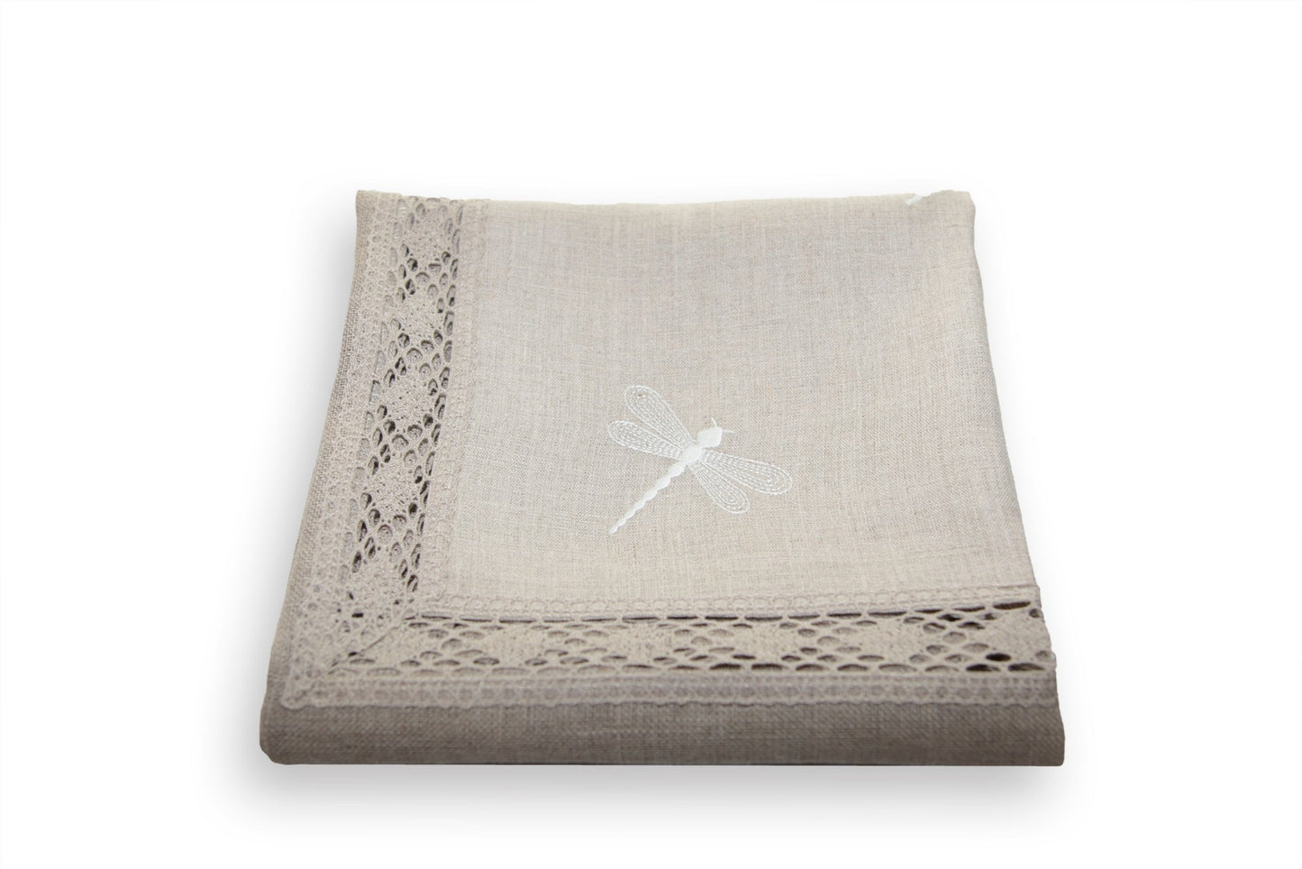 Lnduk i grå farge med broderte fjellibeller