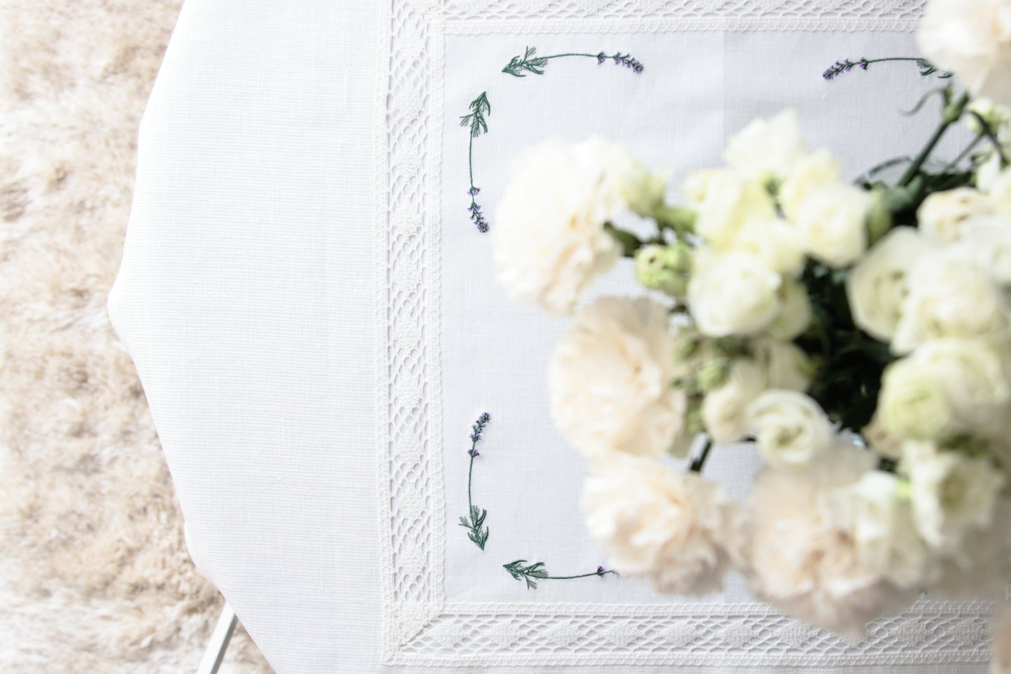 LAVENDEL linduk hvit