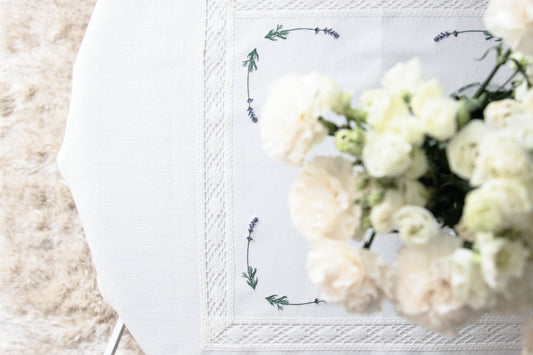 LAVENDEL linduk hvit