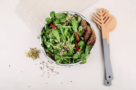 FURUNÅL salatbestikk i bjørketre