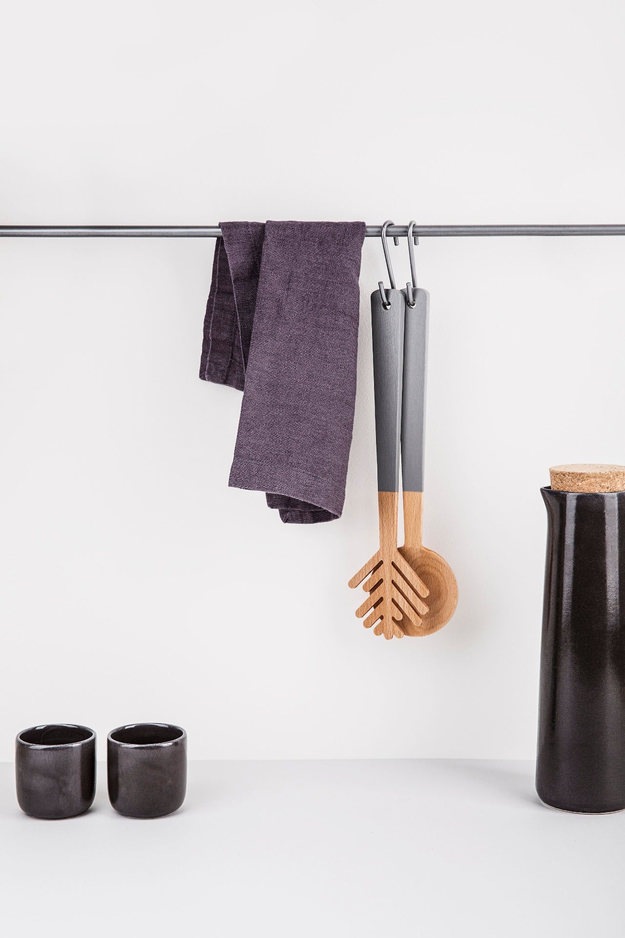 FURUNÅL salatbestikk i bjørketre