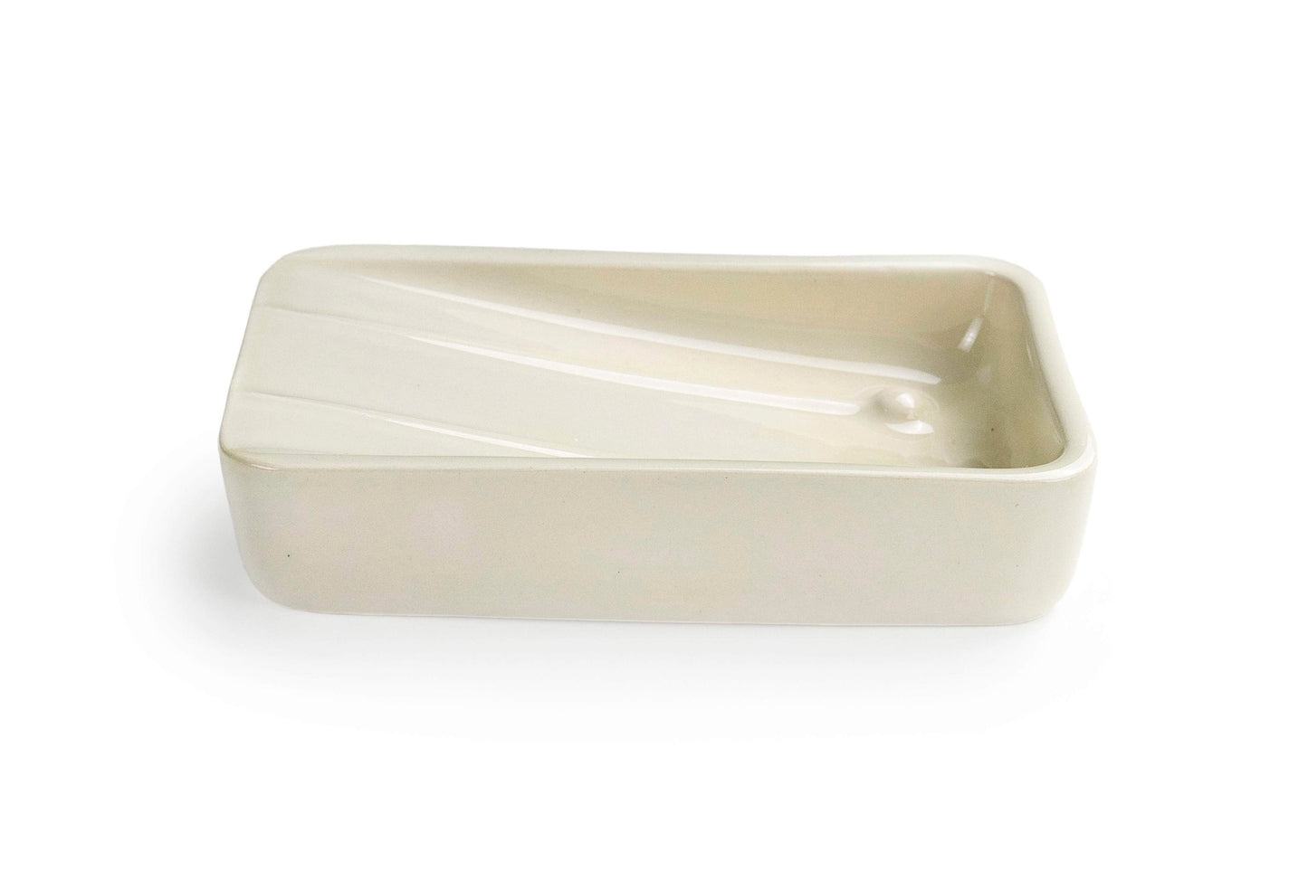 SMART såpeskål. Glassert keramikk. Hvit farge