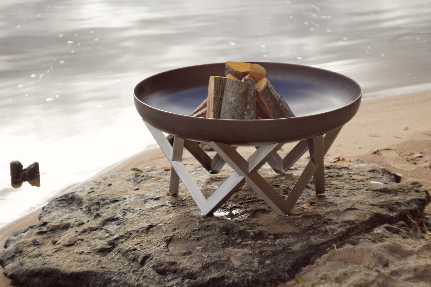 AWEN bålpanne i rustende stål, diameter 79 cm