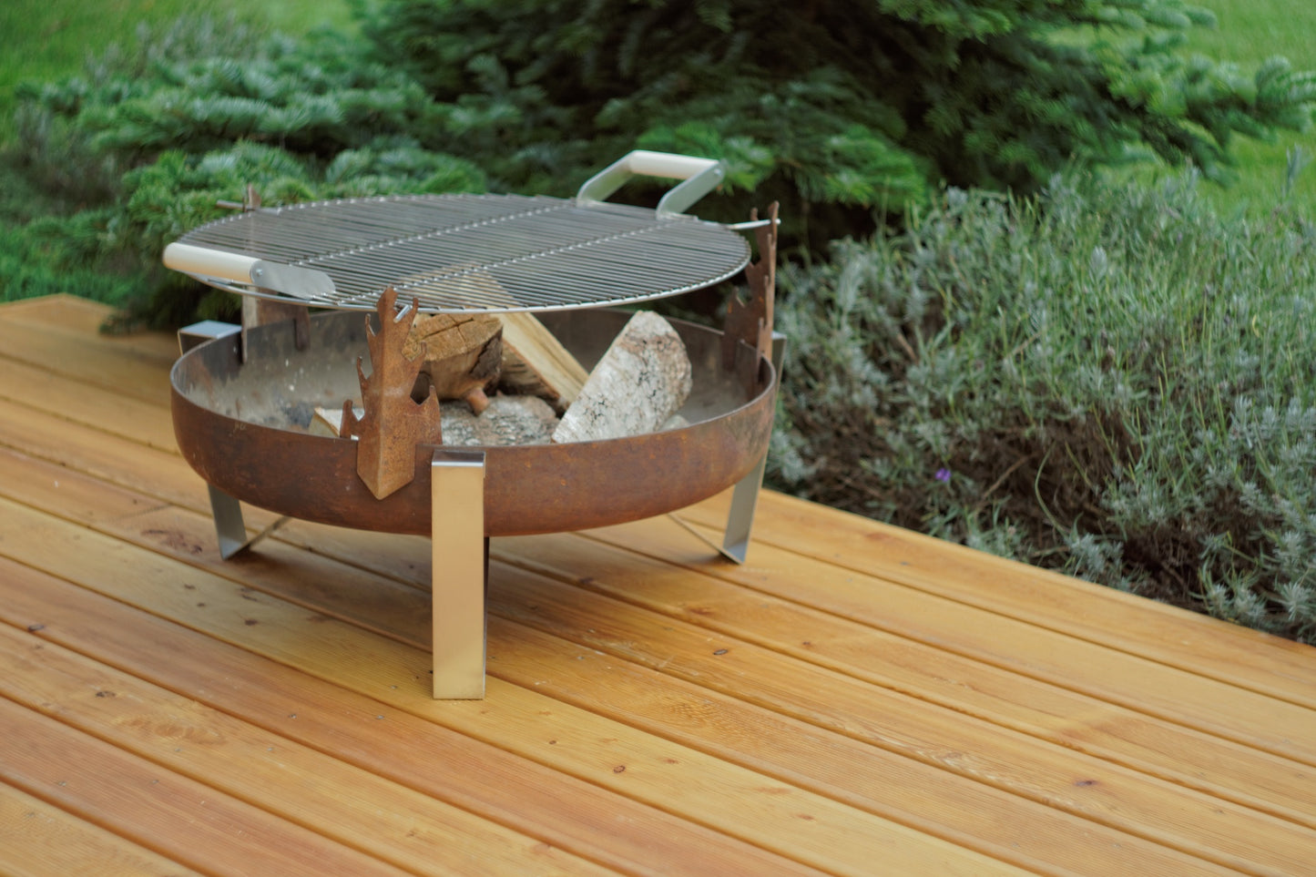 ETNA bålpanne med rustfritt beina og grillrist