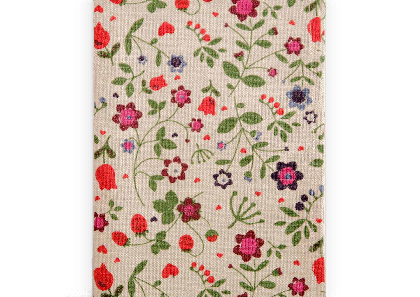 100 % lin kjøkkenhåndkle med blomster