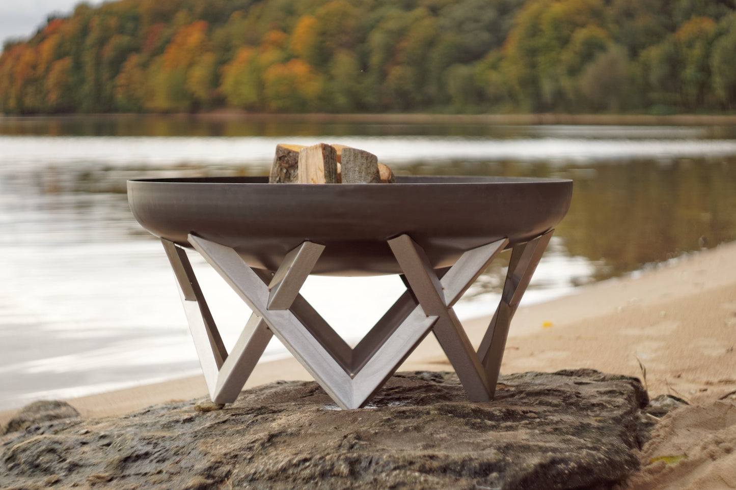 AWEN bålpanne i rustende stål, diameter 79 cm