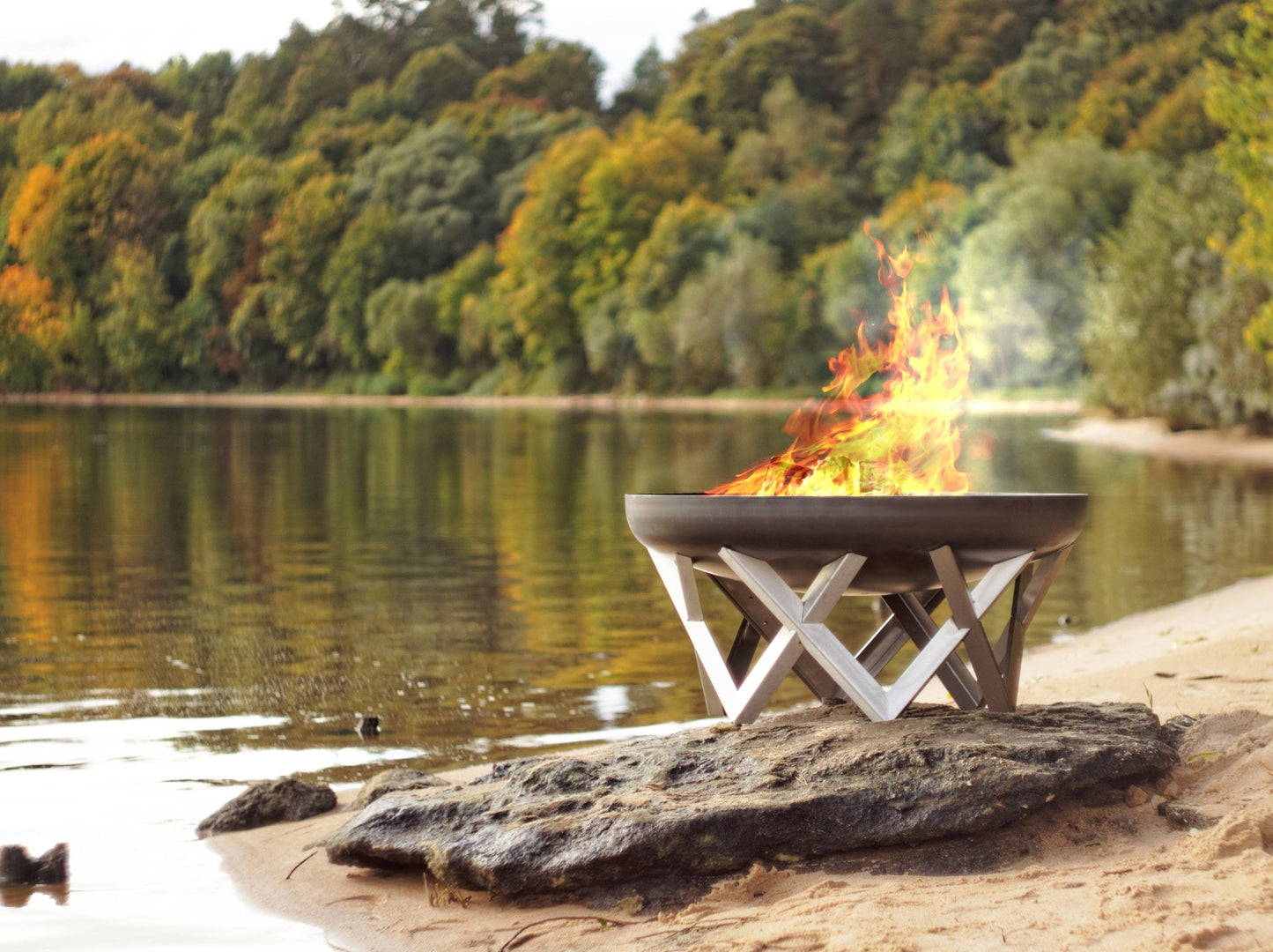 AWEN bålpanne i rustende stål, diameter 79 cm