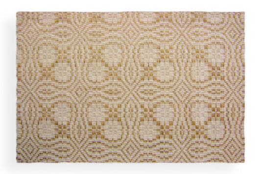 100 % lin firkantet linduk i GULL linfarge