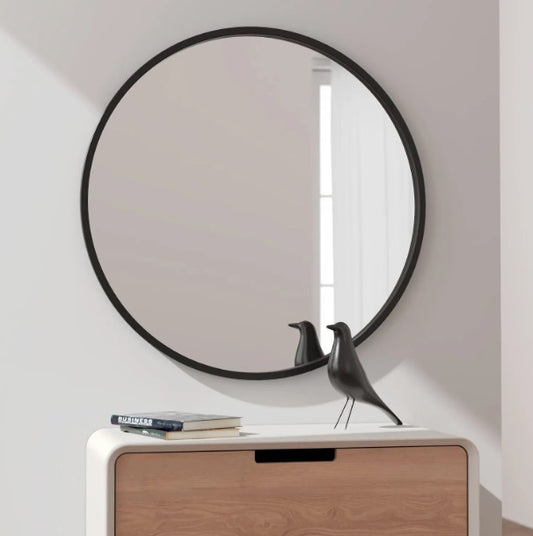 FULLMÅNE rundt veggspeil på veggen